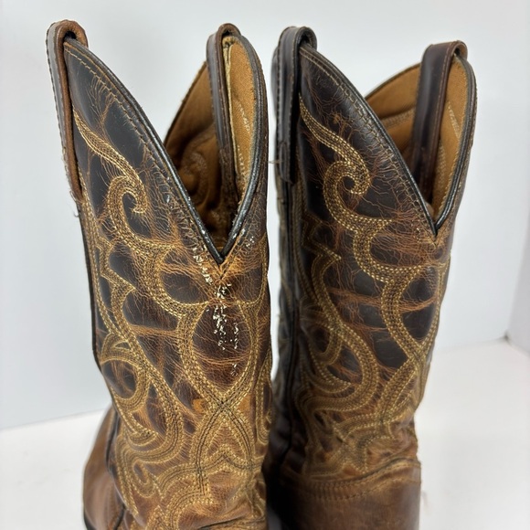 Laredo Maddie Western Boot Distressed Tan Womens Size 6M Cowgirl Embroidered - Picture 4 of 7